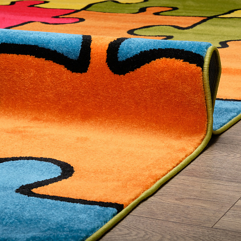 Российский прямой серый ковер фэнси 20738